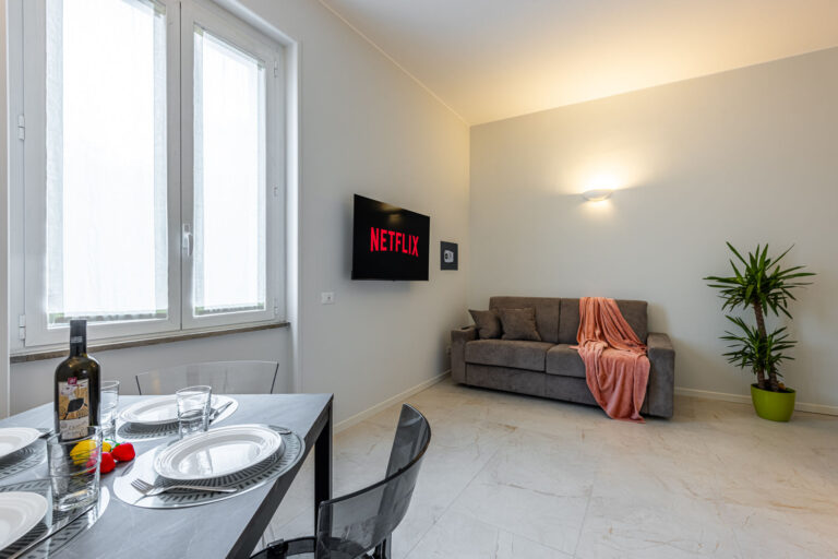 Il soggiorno con divano letto