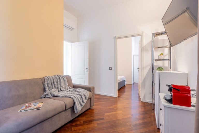 Il soggiorno con cucina